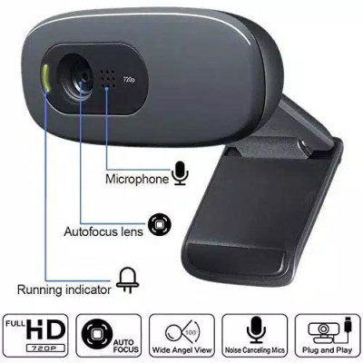 Camara web logitech web cam c270 c mic videoconferencias 720p