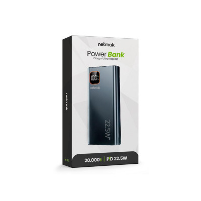 Cargador Portatil Power Bank 22.5w Netmak Nm-pb13
