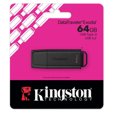 Pendrive Datatraveler Exodia 64gb Usb 3.2 Negro - Dtx 64gb