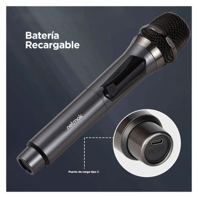 Microfono Inalambrico Netmak Nm-mc23