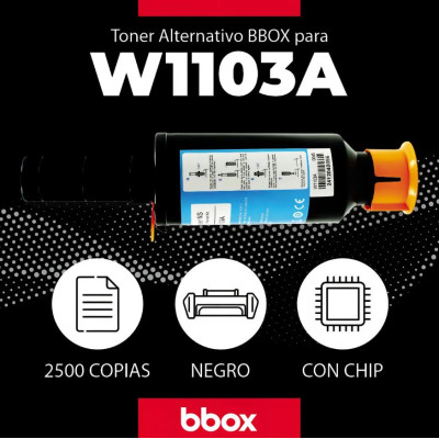 Toner Compatible con Hp 103a (w1103a) Hp Neverstop Laser 1000a  1000w  Mfp 1200a  Mfp 1200w